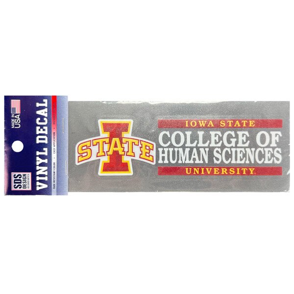 I-State College of Human Sciences Vinyl Decal (6 in X 2 in)